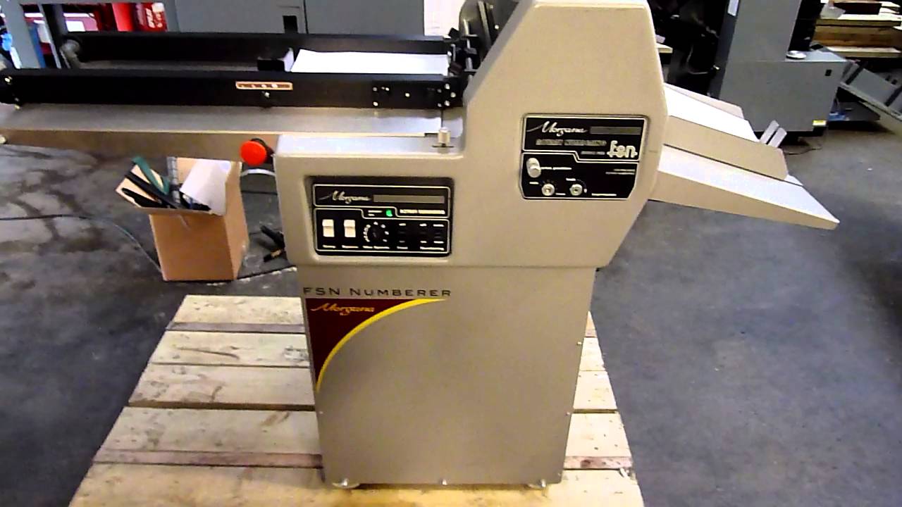 morgana numbering perforating machine